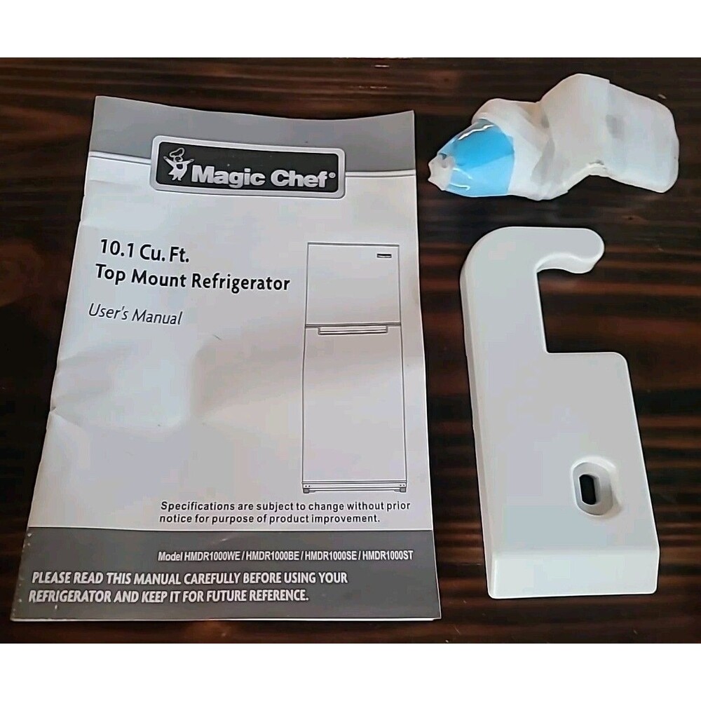 Top Mount & Instruction Manual English/Spanish Magic Chef Small Refrigerator